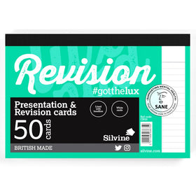 Luxpad Revision and Presentation Card Pad Ruled 6x4 - White