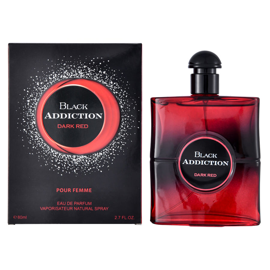 BLACK ADDICTION DARK RED Perfume for Women (80ml) | Premium Alternative to Yves Saint Laurent Black Opium Over Red