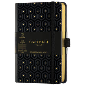Castelli Notebook Copper and Gold Pocket Ruled Honey Gold