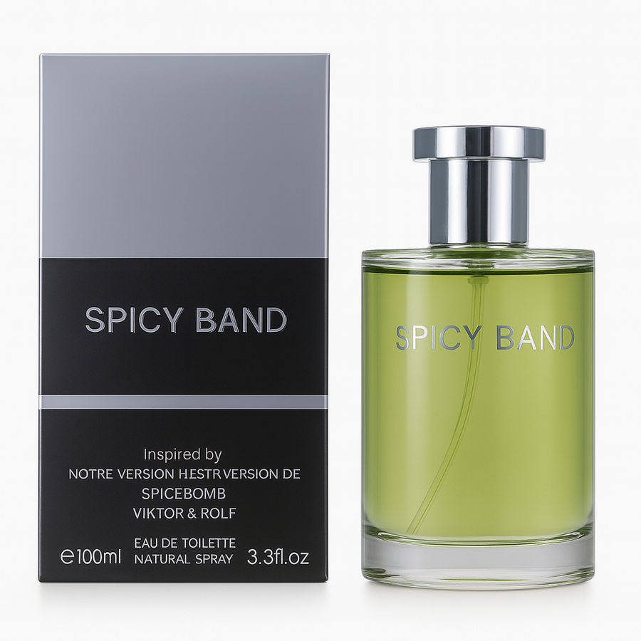 Spicy Band Cologne for Men (100ml) | Premium Alternative to Viktor & Rolf Spicebomb