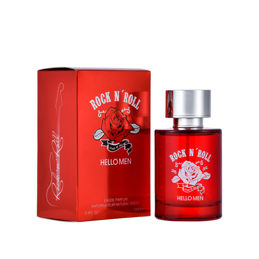 Hello Men Rock N'Roll Cologne for Men (100ml) | Premium Alternative to Halloween Man Rock On