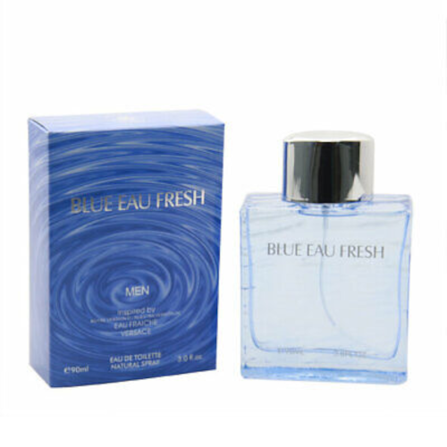 Blue Eau Fresh Cologne for Men (90ml) | Premium Alternative to Versace Man Eau Fraiche
