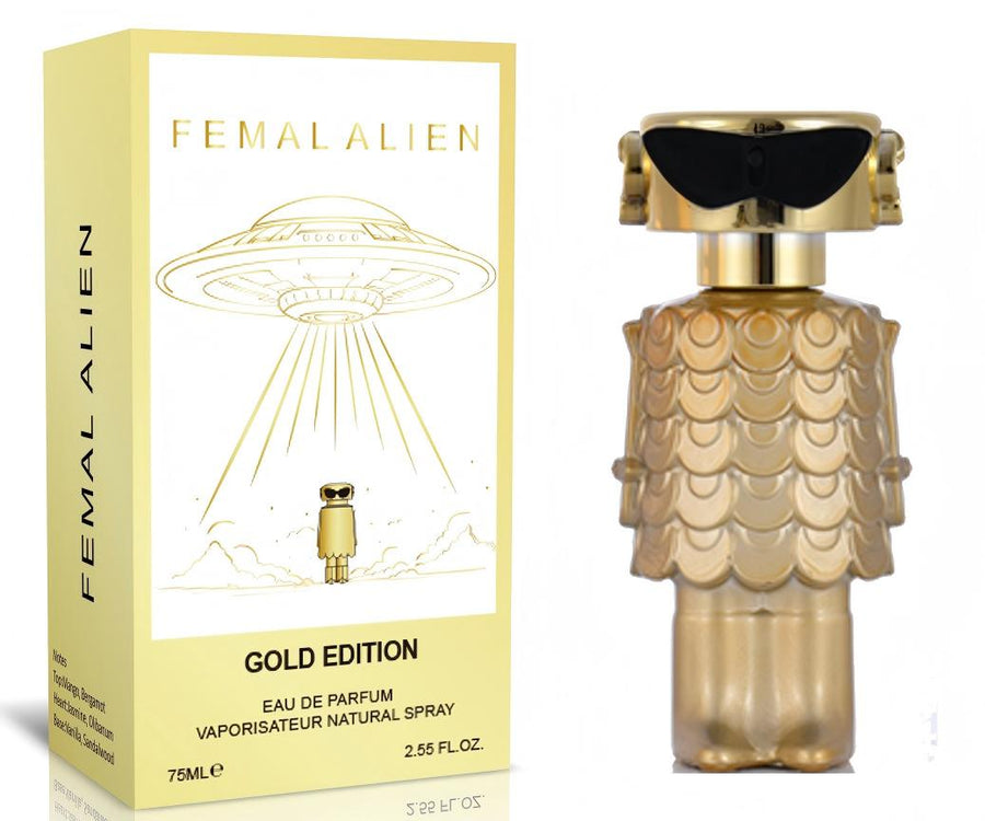 FEMAL ALIEN Gold Edition Perfume for Women (75ml) | Premium Alternative to Paco Rabanne Golden Fame