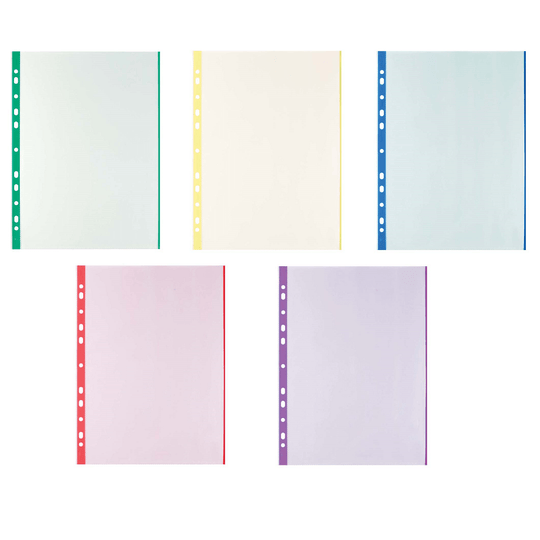 FM Pocket Copysafe A4 Assorted Colours 100 Pack
