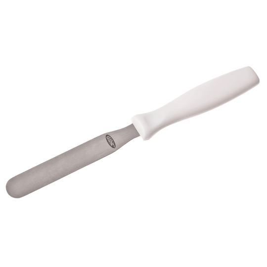 D.Line Stainless Steel Palette Knife with White Plastic Handle 11cm
