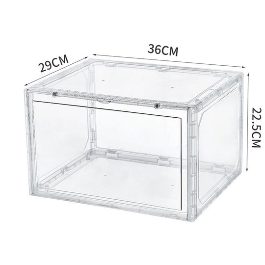 5pk Stackable Sneaker Shoe Box Organizer with Lids - Clear