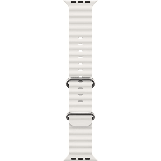 Ocean Band Compatible with Apple Watch 42mm/44mm/45mm/49mm - White