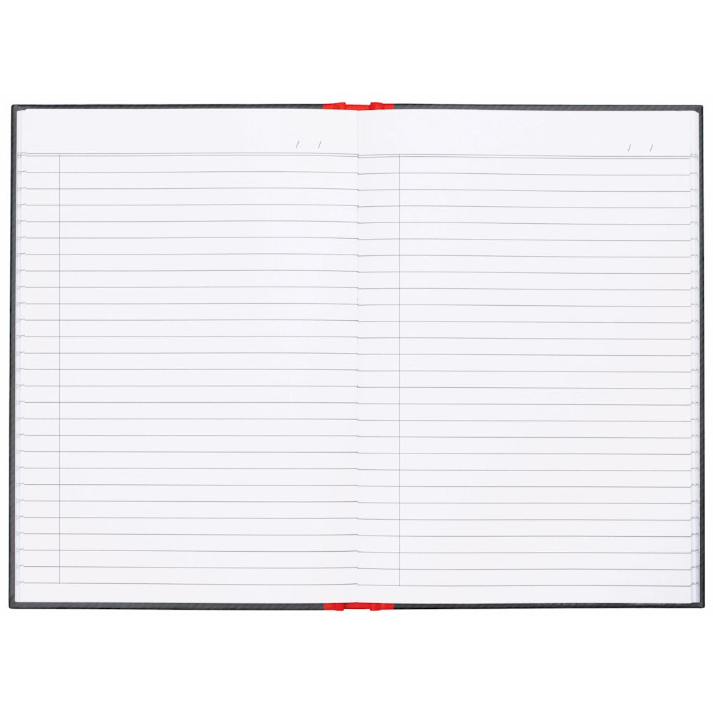 Milford Notebook A5 7Mm 68gsm With Margin Red & Black 100lf