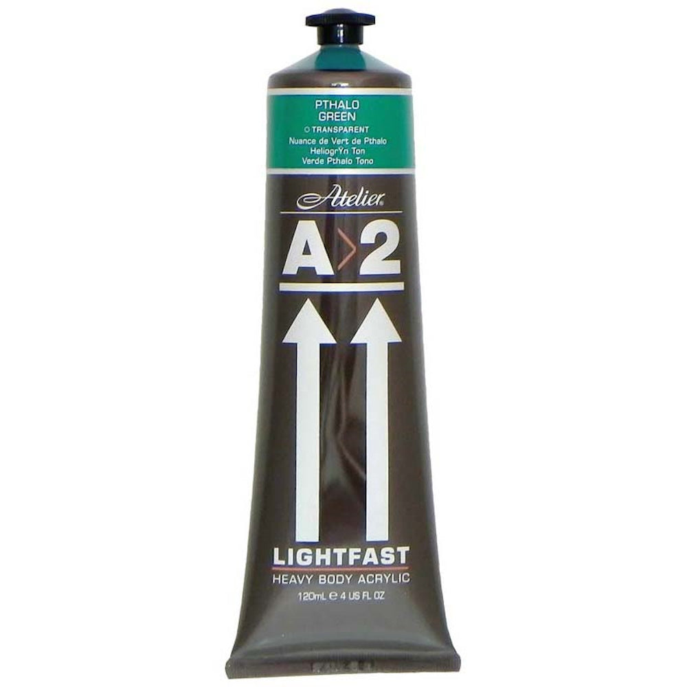 A2 Lightfast Heavybody Acrylic 120mL - Pthalo Green