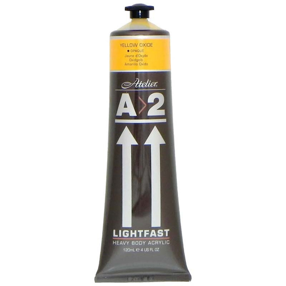 A2 Lightfast Heavybody Acrylic 120mL - Yellow Oxide