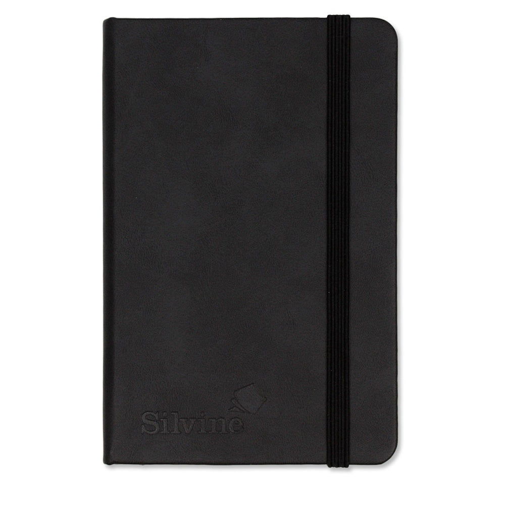 Silvine Executive Notebook A6 160 Pages Lined Black