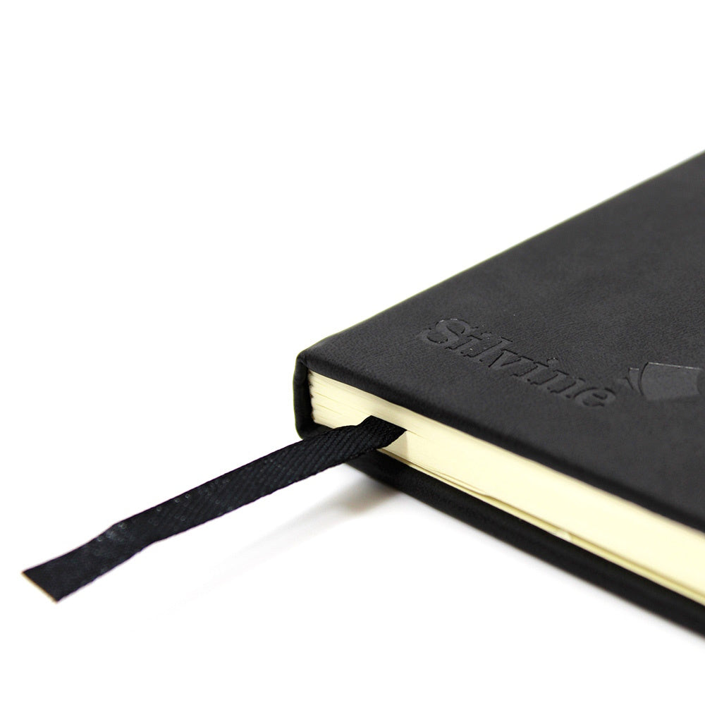 Silvine Executive Notebook A6 160 Pages Lined Black