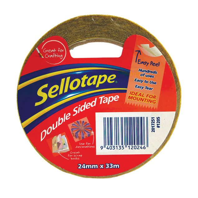 Sellotape 1205 Double-Sided Tape 24 x 33m