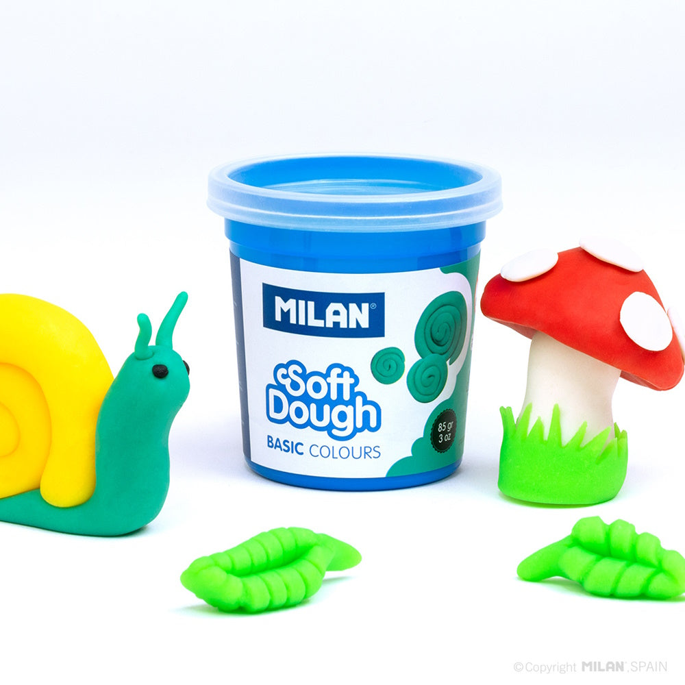 Milan 10pk Soft Dough Basic Colours - Assorted