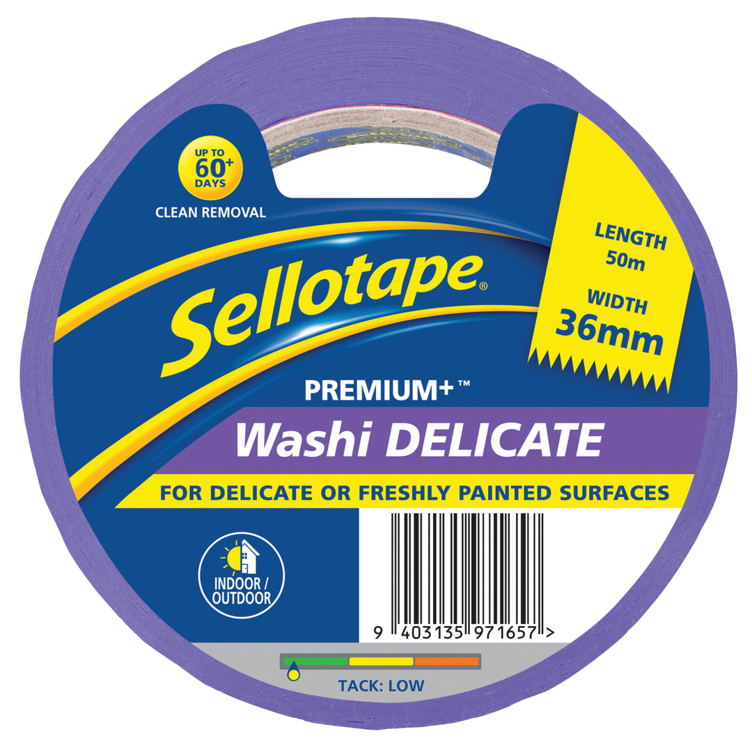 Sellotape Washi Premium+ Delicate 36mm x 50m