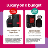 BONUS BLACK Cologne for Men (100ml) | Premium Alternative to Just Different