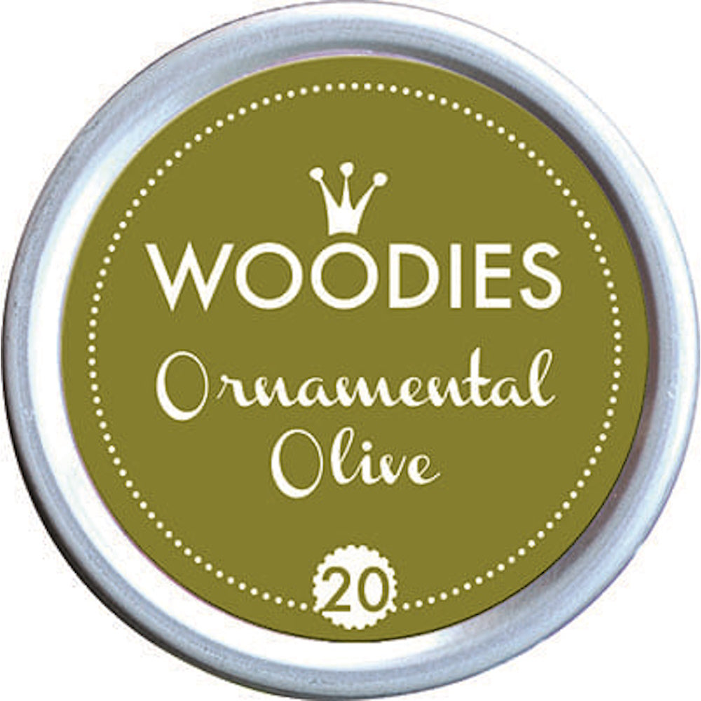 Colop Woodies Stamp Pad 38mm - Ornamental Olive