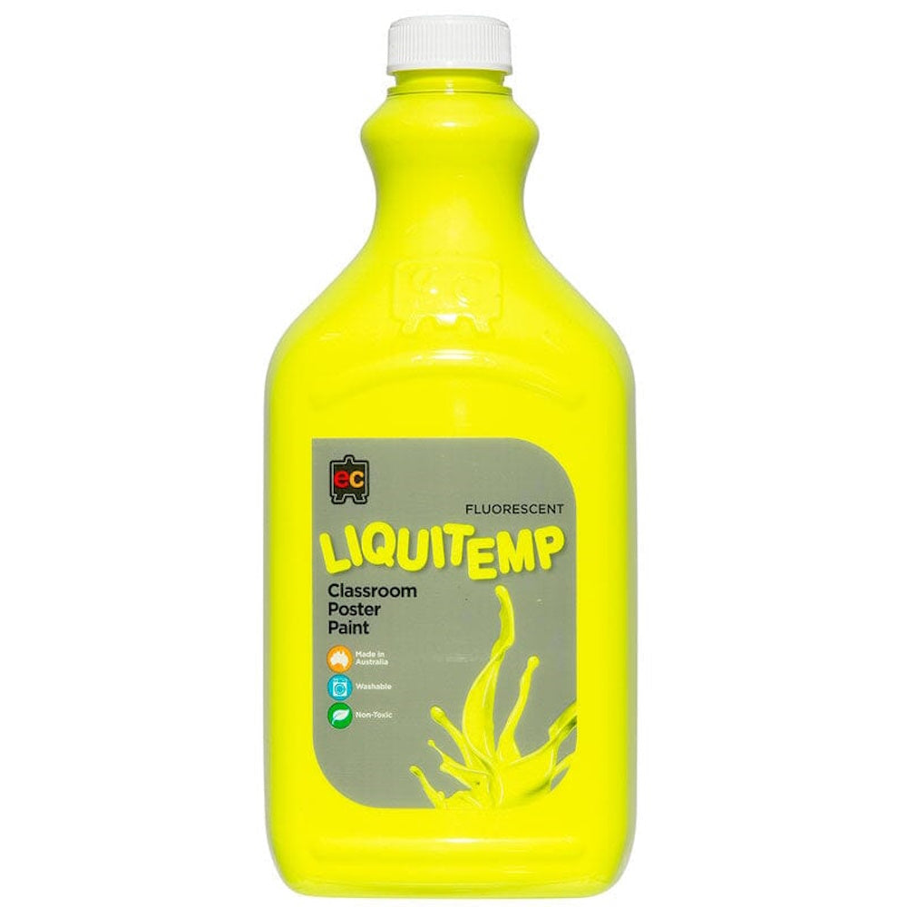Liquitemp Fluorescent Poster Paint 2L - Yellow
