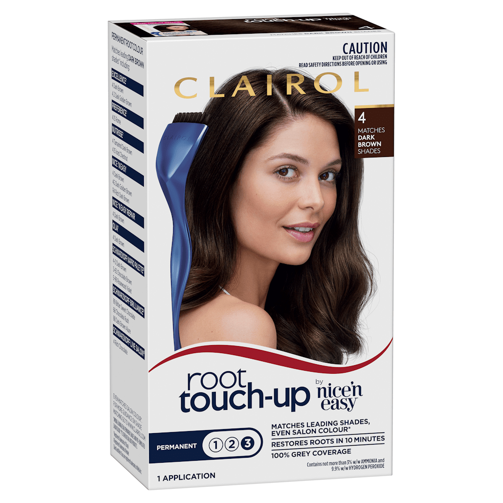 CLAIROL root touch-up PERMANENT Hair Colour - 4 Dark Brown