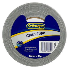 Sellotape 1346S Cloth Tape Silver 48mm x 45m