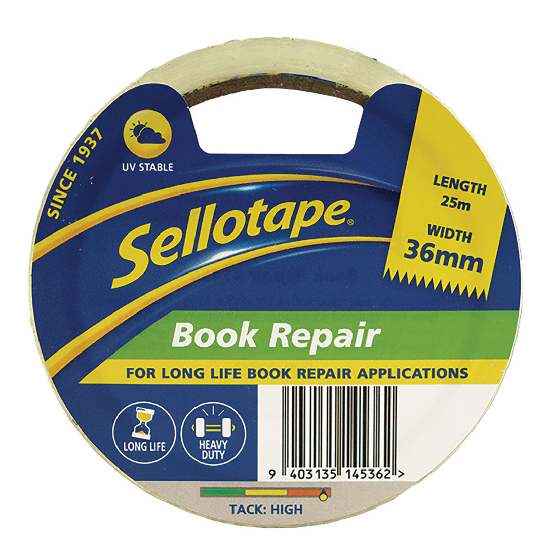 Sellotape 1450 Book Repair 36mm x 25m