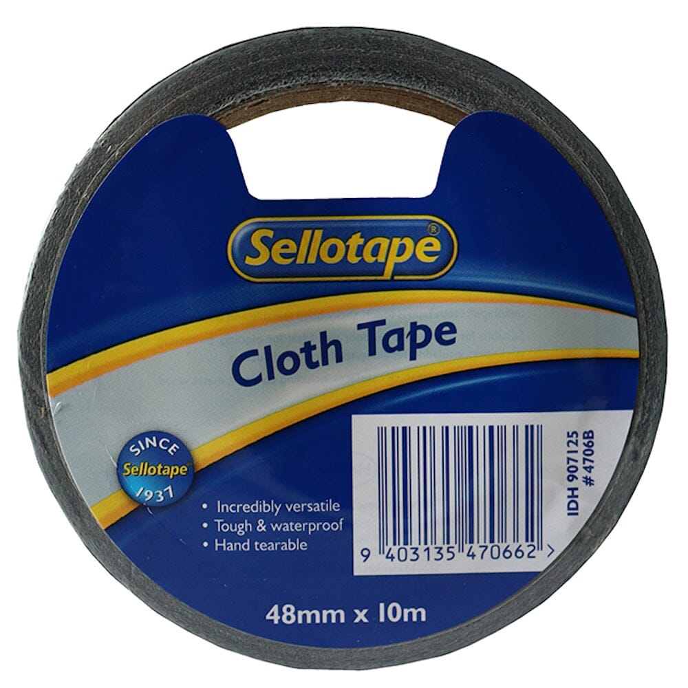 Sellotape 4706BK Cloth Black 48mm x 10m