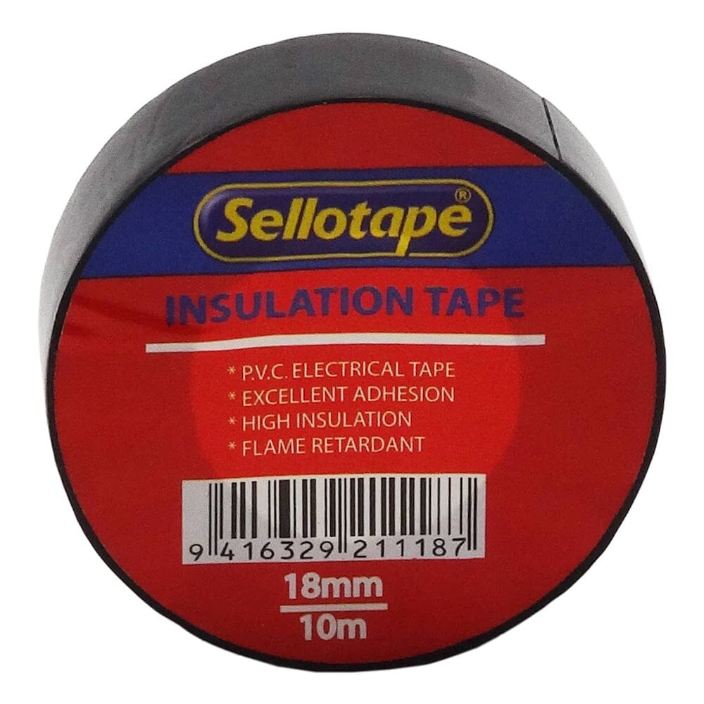 Sellotape 1711B Insulation Black 18mm x 10m