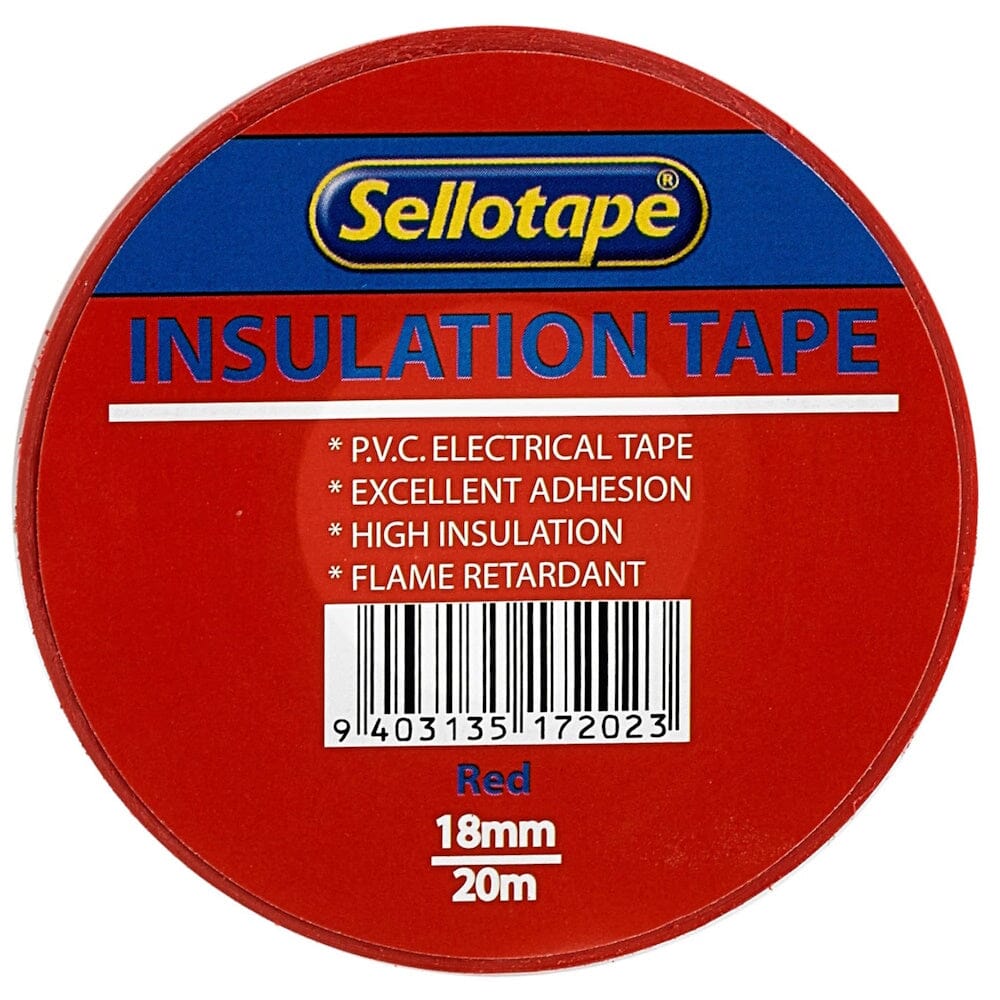 Sellotape 1720R Insulation Red 18mm x 20m