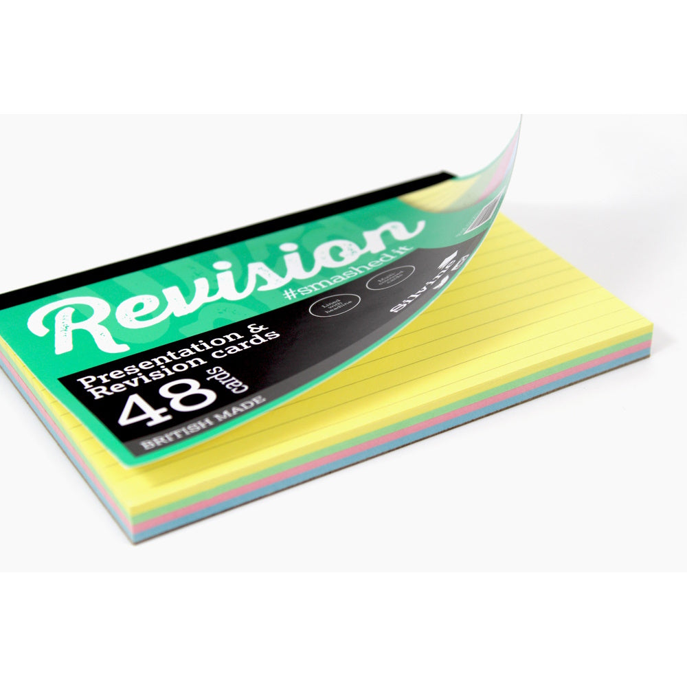 Luxpad Revision and Presentation Card Pad Ruled 6x4 - Assorted Colours