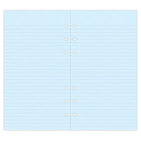 Filofax Personal Blue Lined Notepaper Refill