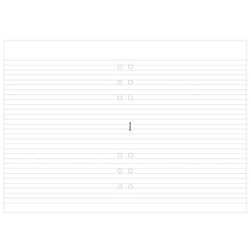 Filofax A5 White Lined Notepad Refill 50 Sheets