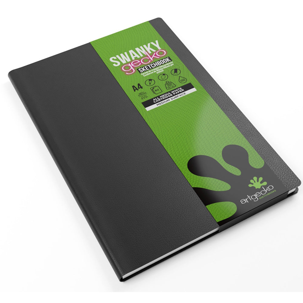 Artgecko Swanky Sketch Journal A4 124 Pages 62 Sheets 150gsm White Paper