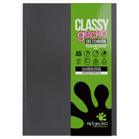 Artgecko Classy Sketchbook Casebound A5 92 Pages 46 Sheets 150gsm White Paper