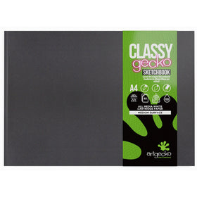 Artgecko Classy Sketchbook Casebound A4 Landscape 92 Pages 46 Sheets 150gsm White Paper