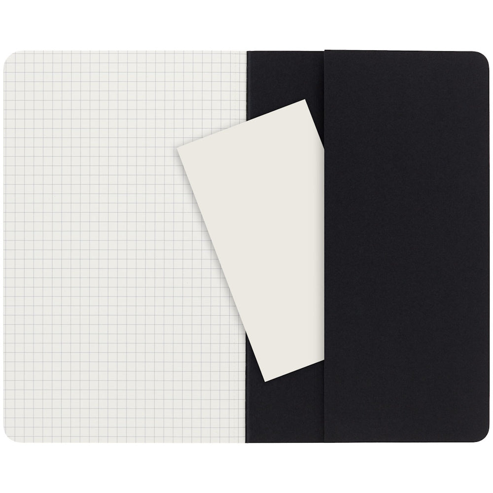 Moleskine Cahier Journals Large Black Square Pack 3