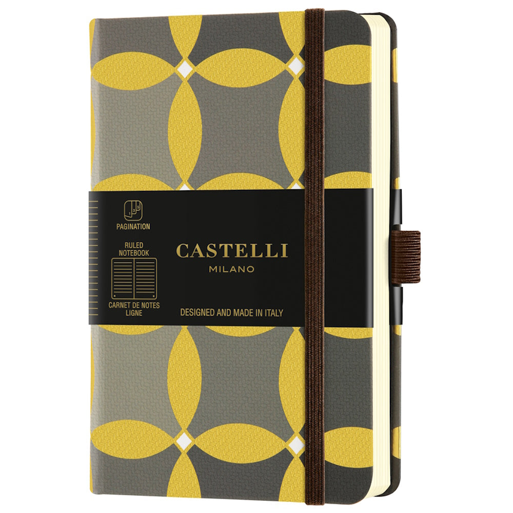 Castelli Notebook Oro Pocket Ruled Circles
