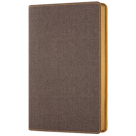 Castelli Notebook Harris Pocket Ruled Tobacco Brown