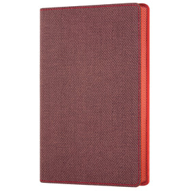 Castelli Notebook Harris Pocket Ruled Maple Red