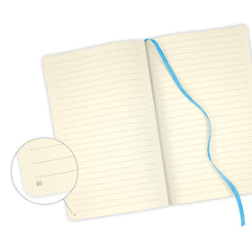 Castelli Notebook Harris Pocket Ruled Slate Blue