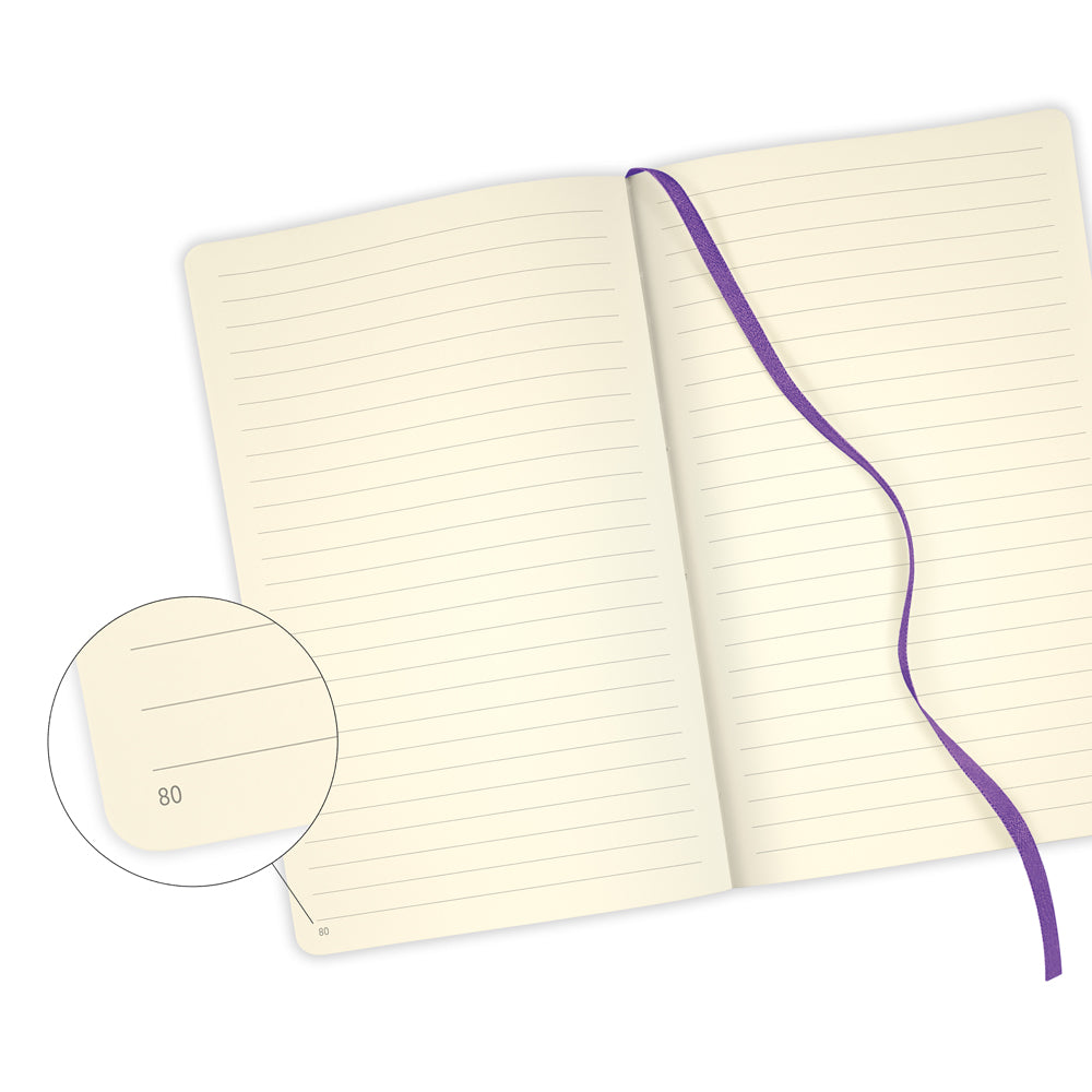 Castelli Notebook Eden A5 Ruled Orchid