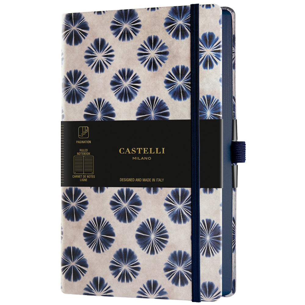 Castelli Notebook Shibori A5 Ruled Flowers