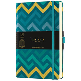 Castelli Notebook Oro A5 Ruled Labyrinths