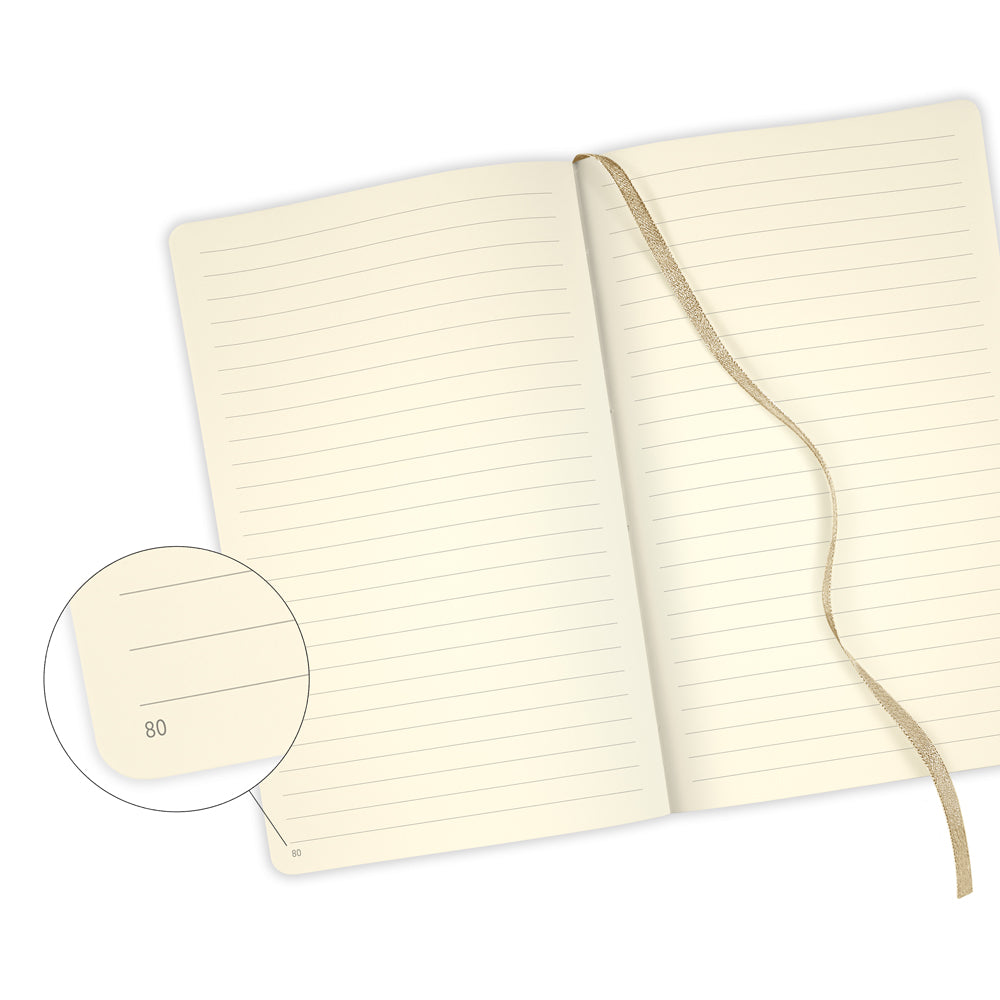 Castelli Notebook Oro A5 Ruled Labyrinths