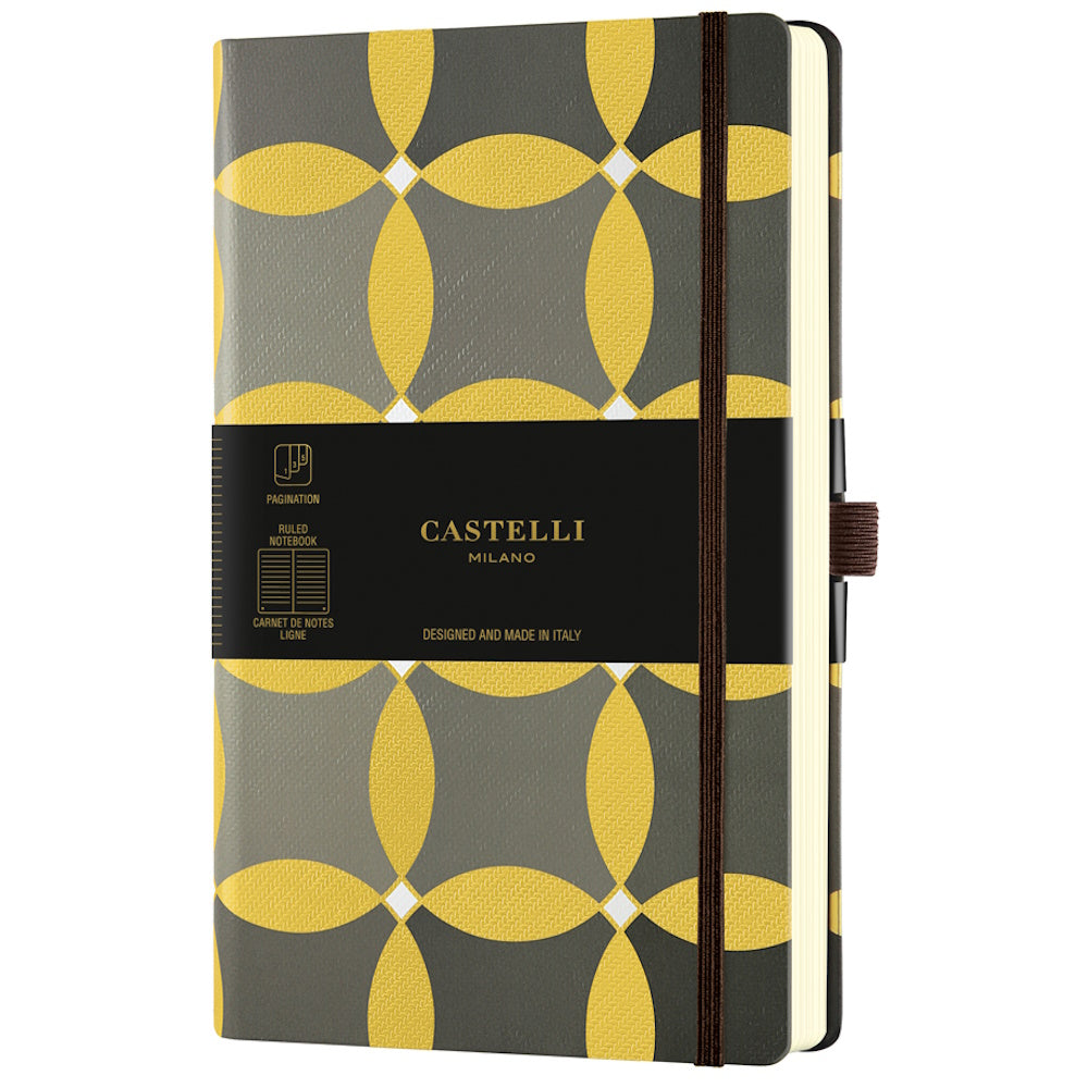 Castelli Notebook Oro A5 Ruled Circles