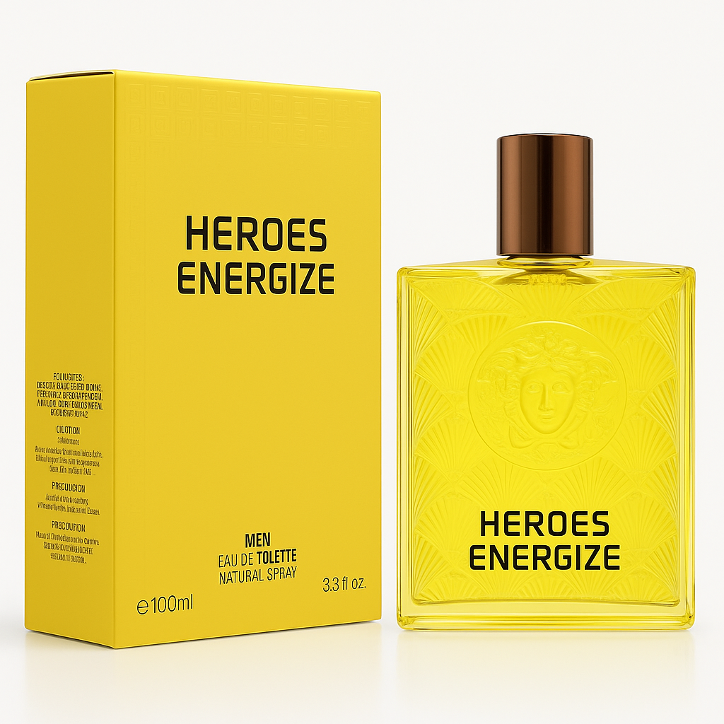 Dupe for Eros Energy by Versace  - HEROES ENERGIZE*** 100ml EDT Spray - Premium Quality Dupe Fragrance
