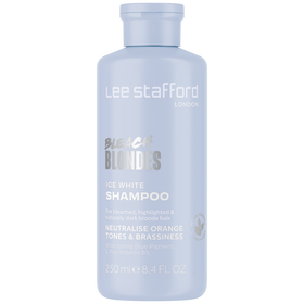 Lee Stafford Bleach Blondes Ice White Toning Shampoo 250mL