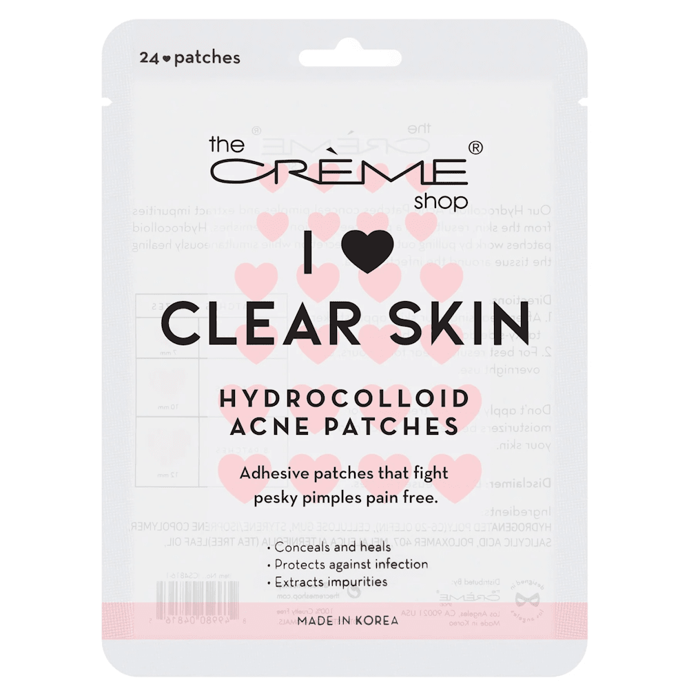 the CRÈME shop I Heart Clear Skin Hydrocolloid Acne Patches
