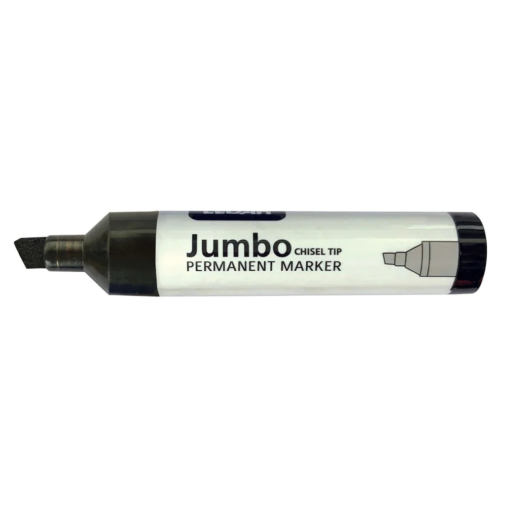 Ledah Jumbo Permanent Marker Black Chisel