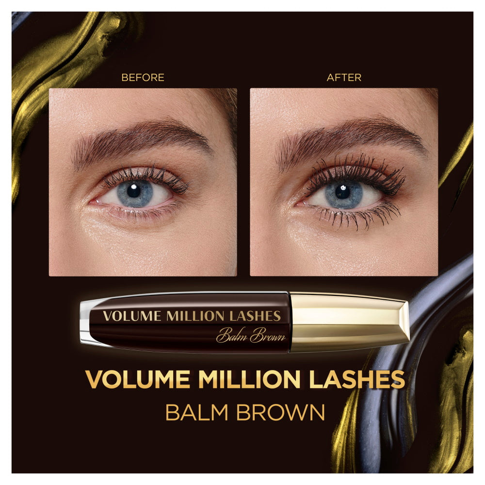 L'Oréal Paris Volume Million Lashes Balm Noir Mascara - Brown