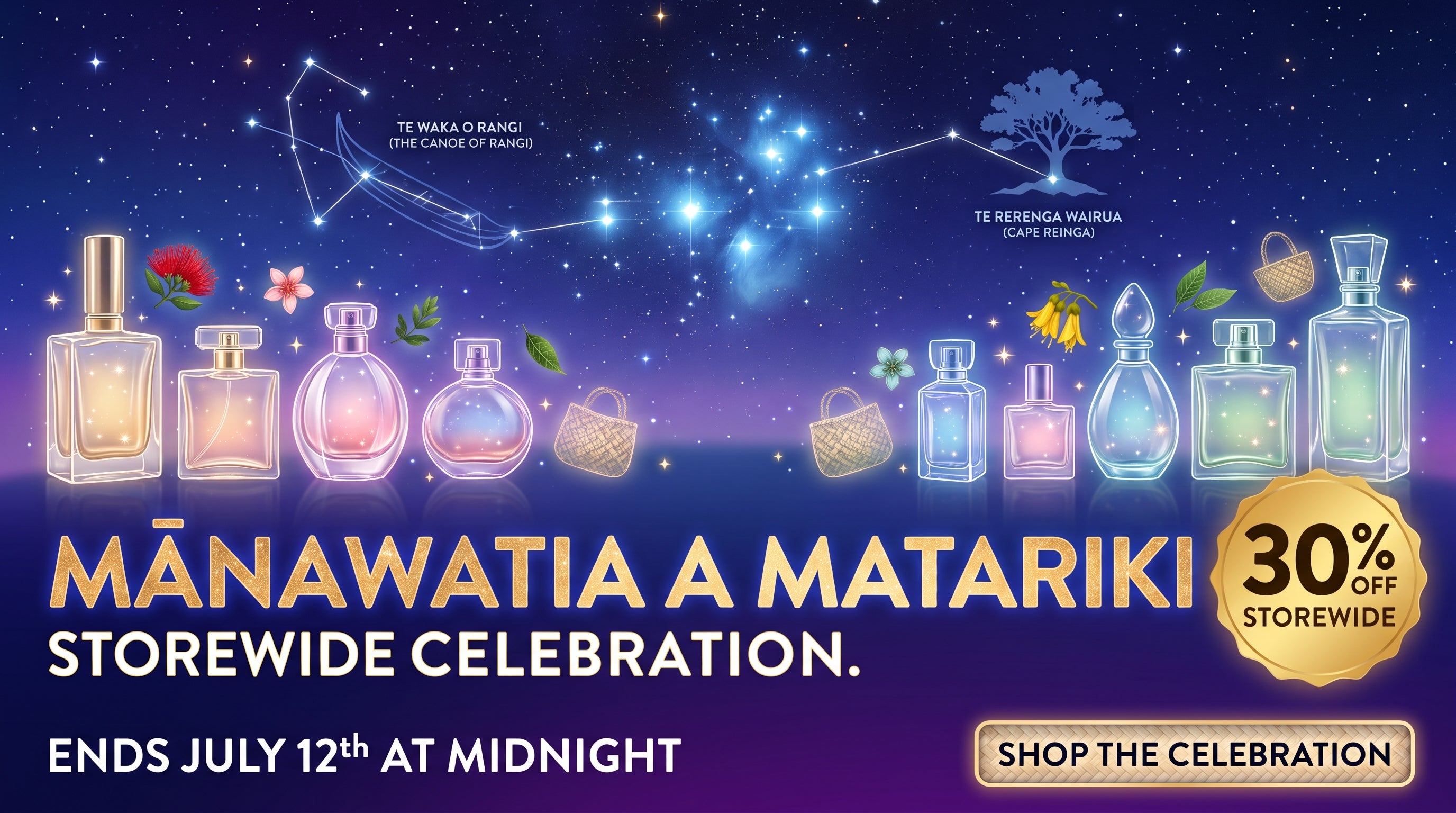 Mānawatia a Matariki — 30% off storewide